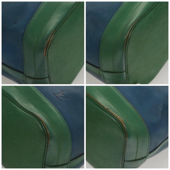 LOUIS VUITTON Epi Noe Shoulder Bag Bicolor Green Blue M44044 LV Auth 125216 - Picture 14 of 16